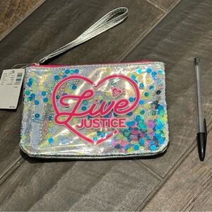 NWT Justice Girl’s Clutch Pouch